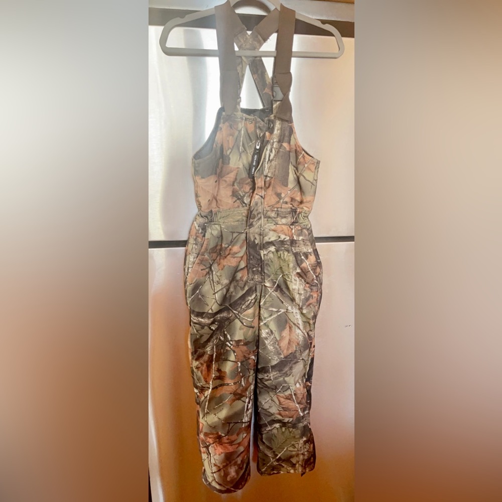 Youth camp bib overalls